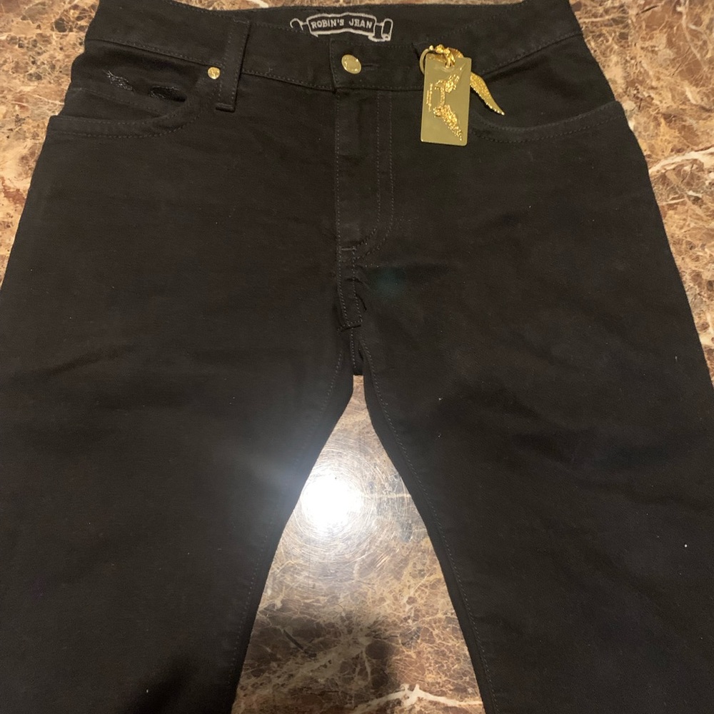 Black Robbin Jean shorts